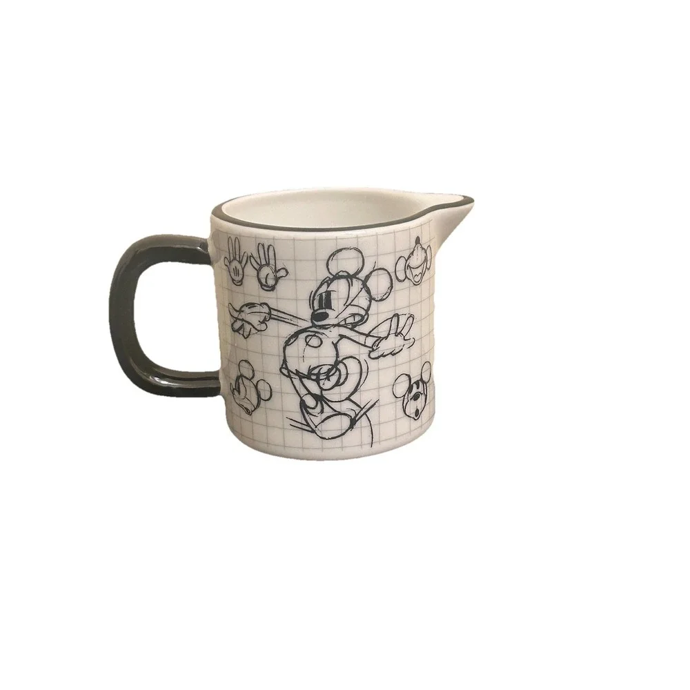 Disney Sketchbook Mickey Mouse Covered Sugar Bowl and Creamer Set‎